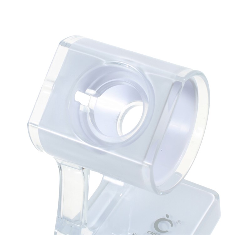 Suporte de suporte de carregamento magnético plástico de duas cores para relógio de maçã - branco-5