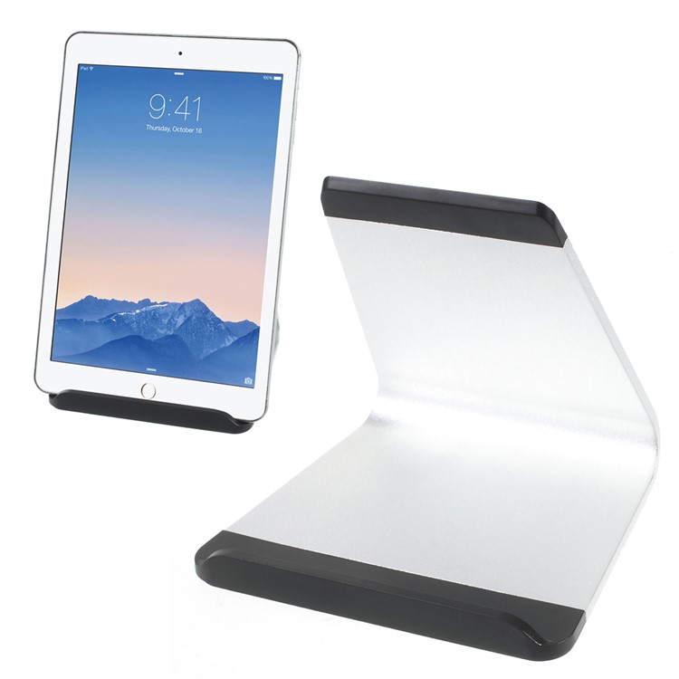 V-shaped Aluminum Alloy Desktop Stand for iPad Air 2 / mini 4 iPhone Samsung Tablet Mobile Phone-1