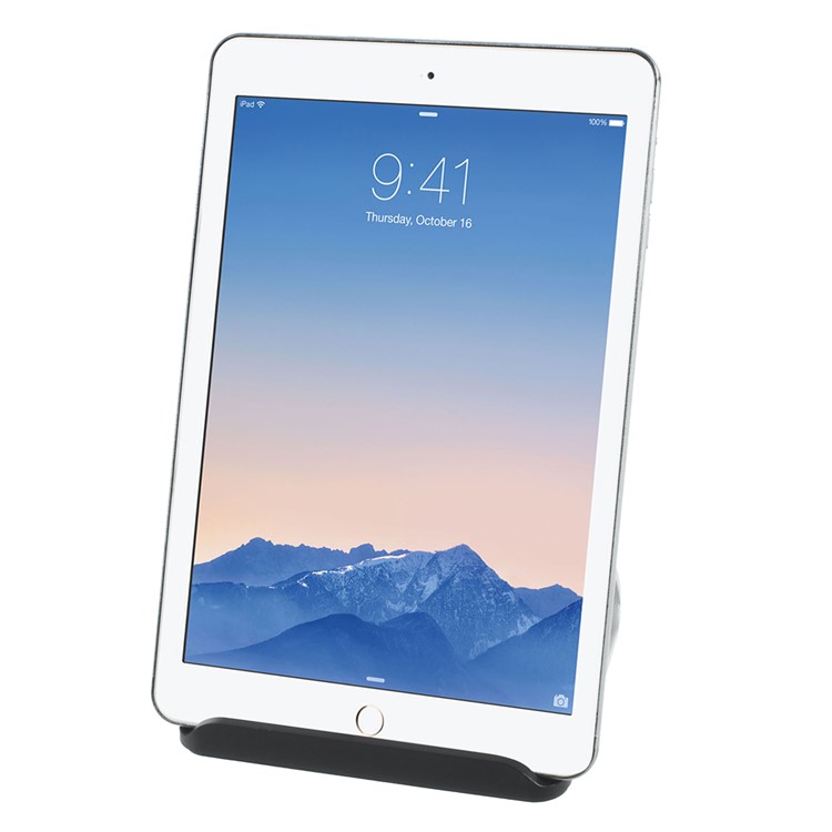 V-shaped Aluminum Alloy Desktop Stand for iPad Air 2 / mini 4 iPhone Samsung Tablet Mobile Phone-4