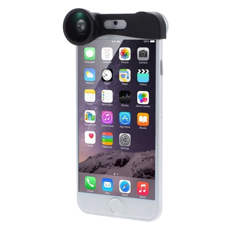 3 in 1 Fisheye + Wide Angle + Macro Camera Lens Kit for iPhone 6 4.7-inch - Silver-2