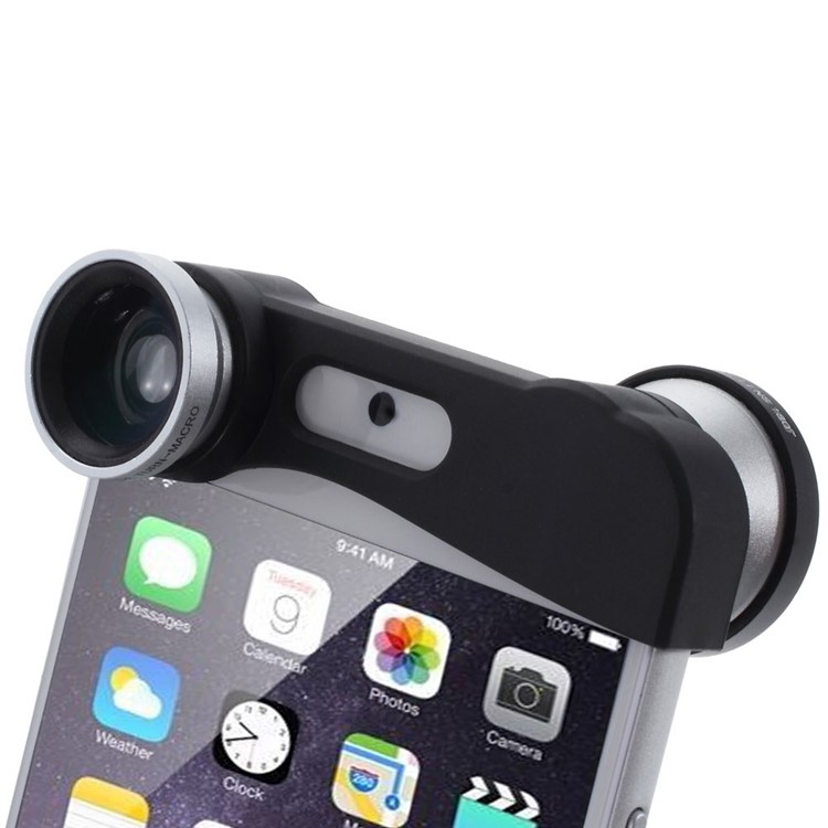 3 in 1 Fisheye + Wide Angle + Macro Camera Lens Kit for iPhone 6 4.7-inch - Silver-3