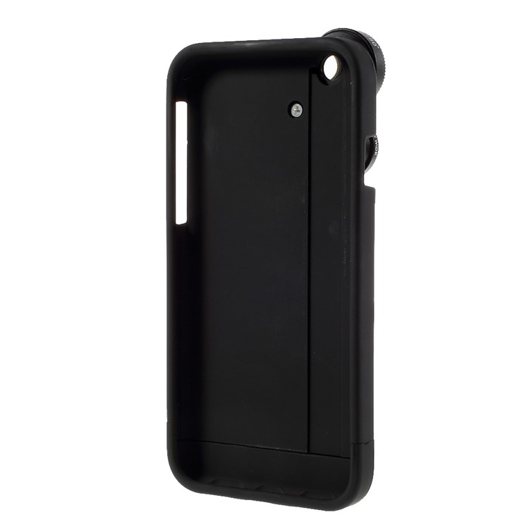 For iPhone 6 6s 4-in-1 Macro Lens + 0.65X Wide-angle Lens + 2X Telephoto Camera Lens + 180 Degree Fisheye with Hard Case - Black-10