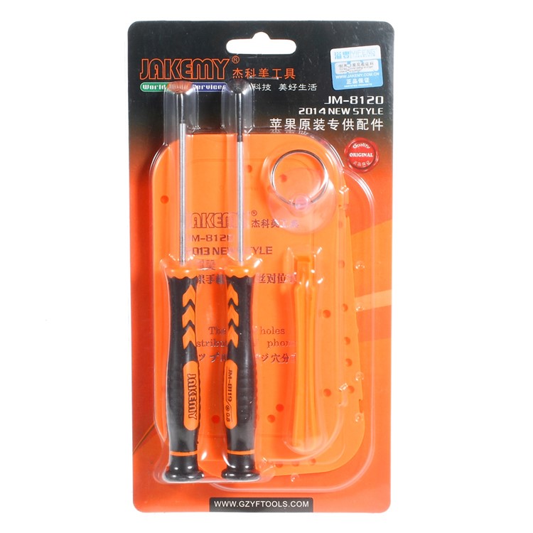 JAKEMY JM-8120 Repair Open Tools Screwdriver Set for iPhone 5 / 4 / 4s-7