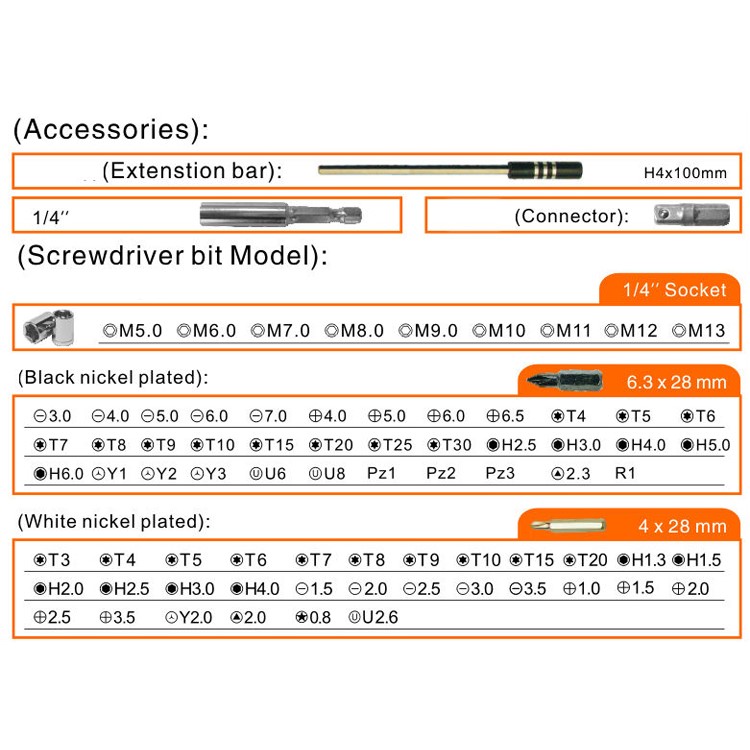 JAKEMY JM-6107 79 in 1 Professional Hardware Screwdrivers Tool Set-12