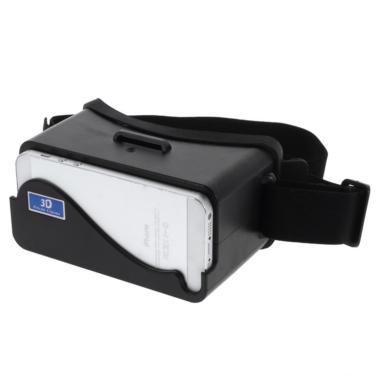 For iPhone SE 5s 5 5c Cardboard Head Mount Plastic Virtual Reality 3D Video Glasses-4