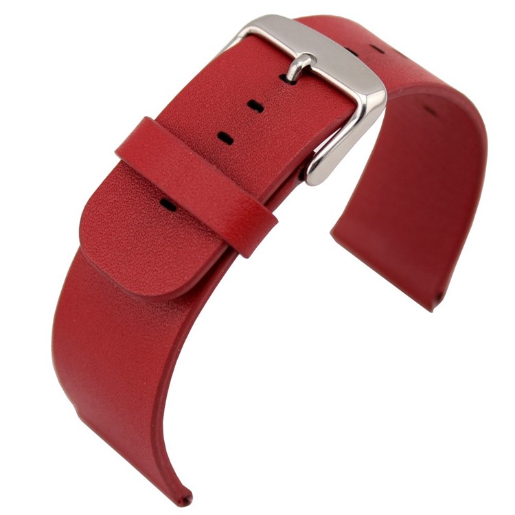 Classic Buckle Genuine Leather Wristband for Apple Watch Series 4 44mm / Series 3 / 2 / 1 42mm - Red-3