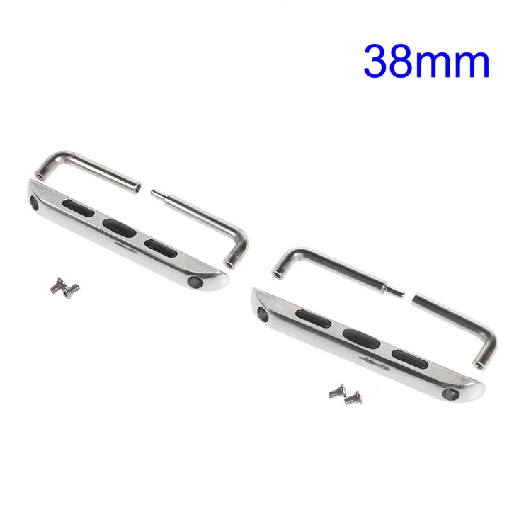 Replacement Metal Band Axle Connector Clasp for Apple Watch 38mm Series 3 Series 1 Series 2-1