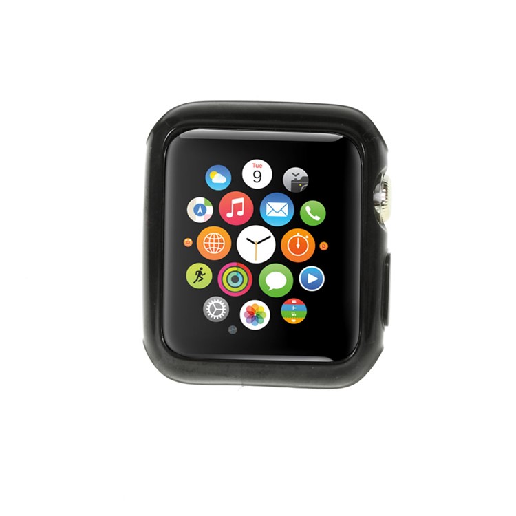 TPU Protective Gel Case for Apple Watch 42mm - Black-2