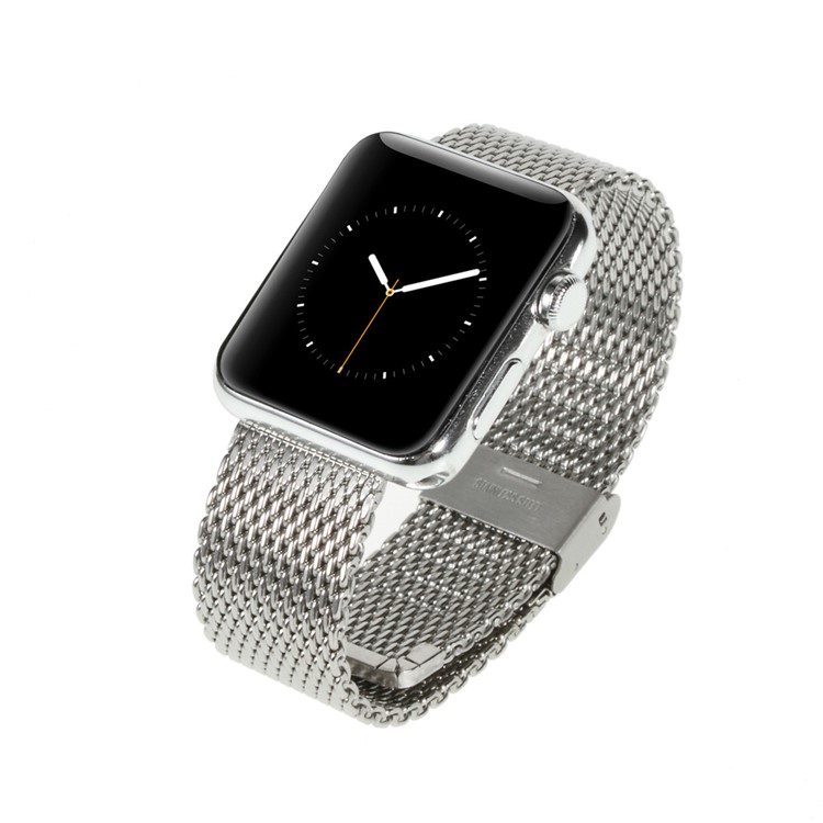 Pulseira De Metal Pulseira De Relógio Para Apple Watch 38mm Series 3 Series 2 Series 1 - Cor Prata-2