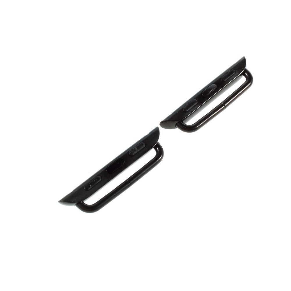 Replacement Metal Band Axle Connector Clasp for Apple Watch 38mm Series 3 Series 2 Series 1 - Black-1
