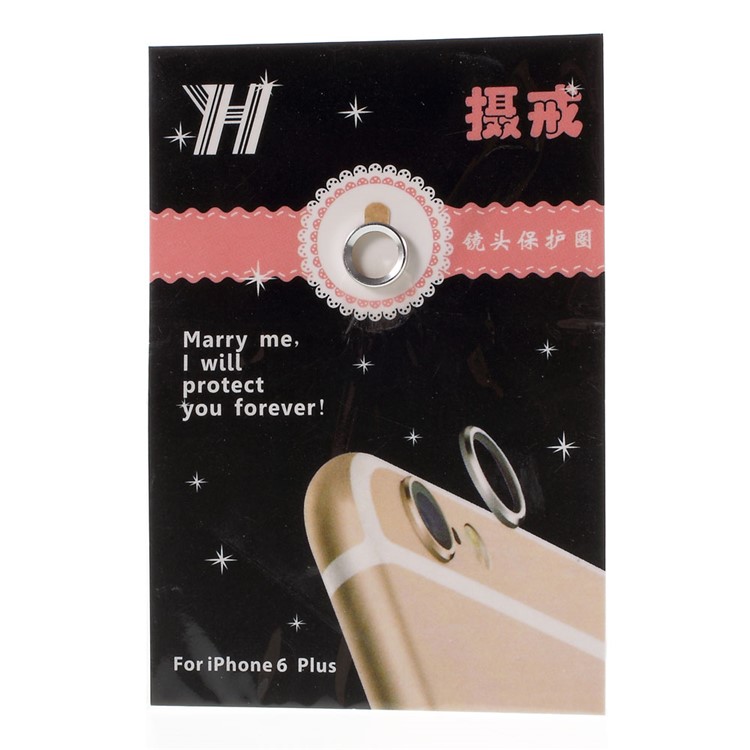 Camera Lens Metal Protective Ring for iPhone 6 Plus 5.5 - Silver Color-4