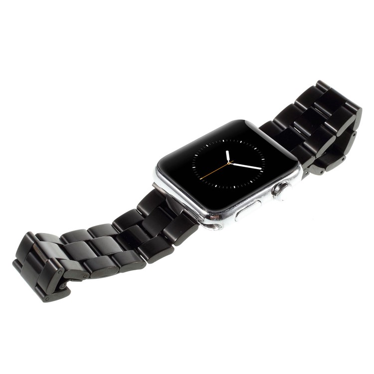 Stainless Steel Classic Buckle Wrist Band for Apple Watch 38mm Series 1 Series 2 Series 3 - Black-3