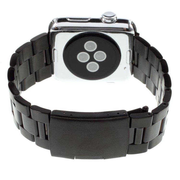 Stainless Steel Classic Buckle Wrist Band for Apple Watch 38mm Series 1 Series 2 Series 3 - Black-4