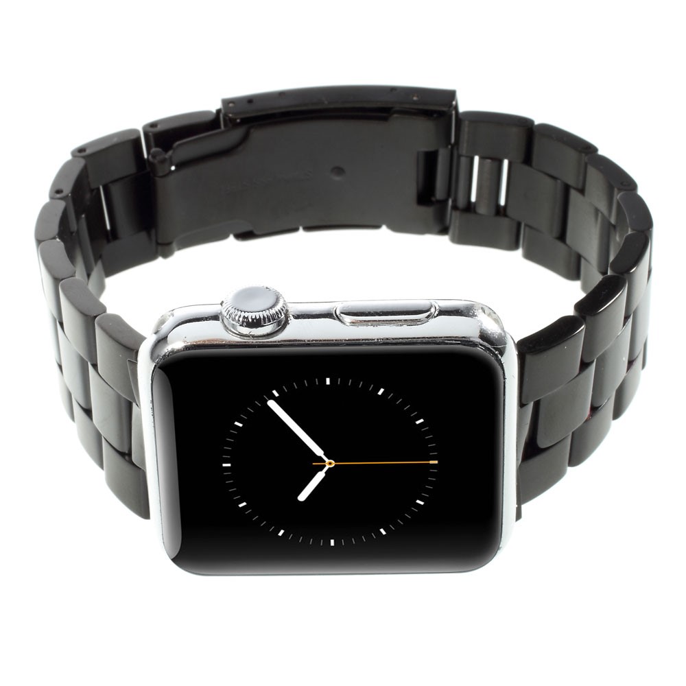 Für Apple Watch 42mm Serie 3 / 2 / 1 Edelstahlarmband Klassische Schnalle - Schwarz-2