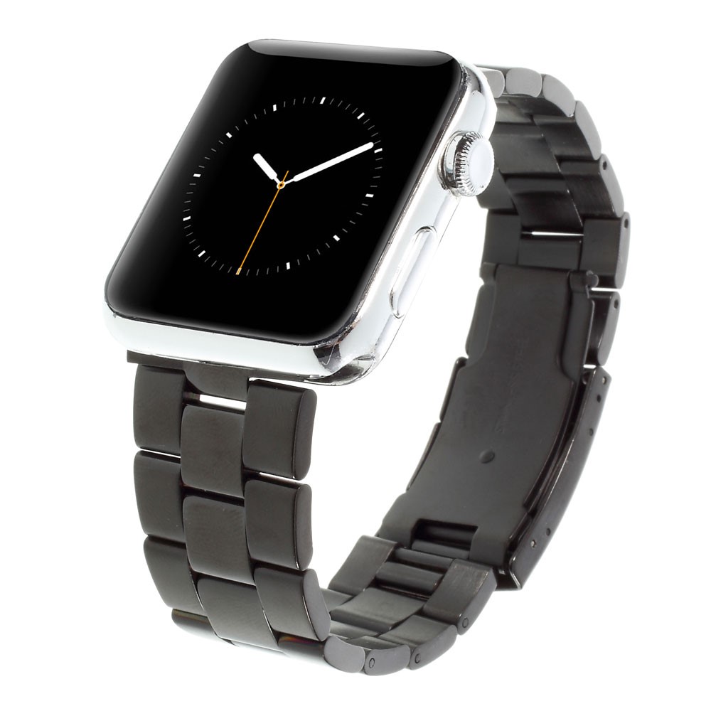 Für Apple Watch 42mm Serie 3 / 2 / 1 Edelstahlarmband Klassische Schnalle - Schwarz-5