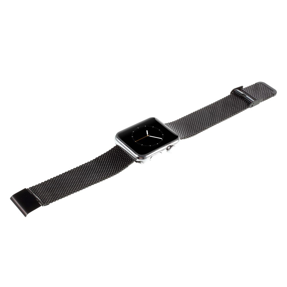 Metal Woven Wrist Watch Band for Apple Watch 42mm Series 3 Series 1 Series 2 - Black-2