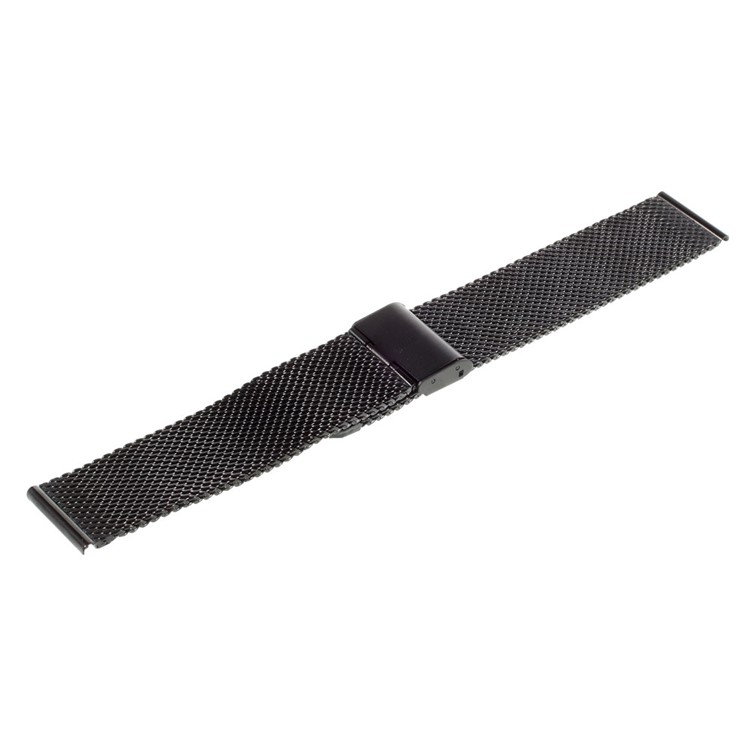 For Apple Watch 38mm Series 1 Series 2 Series 3 Mesh Metal Replacement Strap Wrist Band - Black-3
