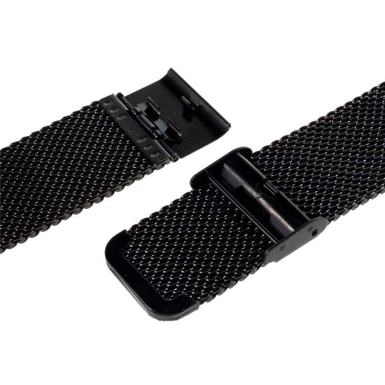 For Apple Watch 38mm Series 1 Series 2 Series 3 Mesh Metal Replacement Strap Wrist Band - Black-6