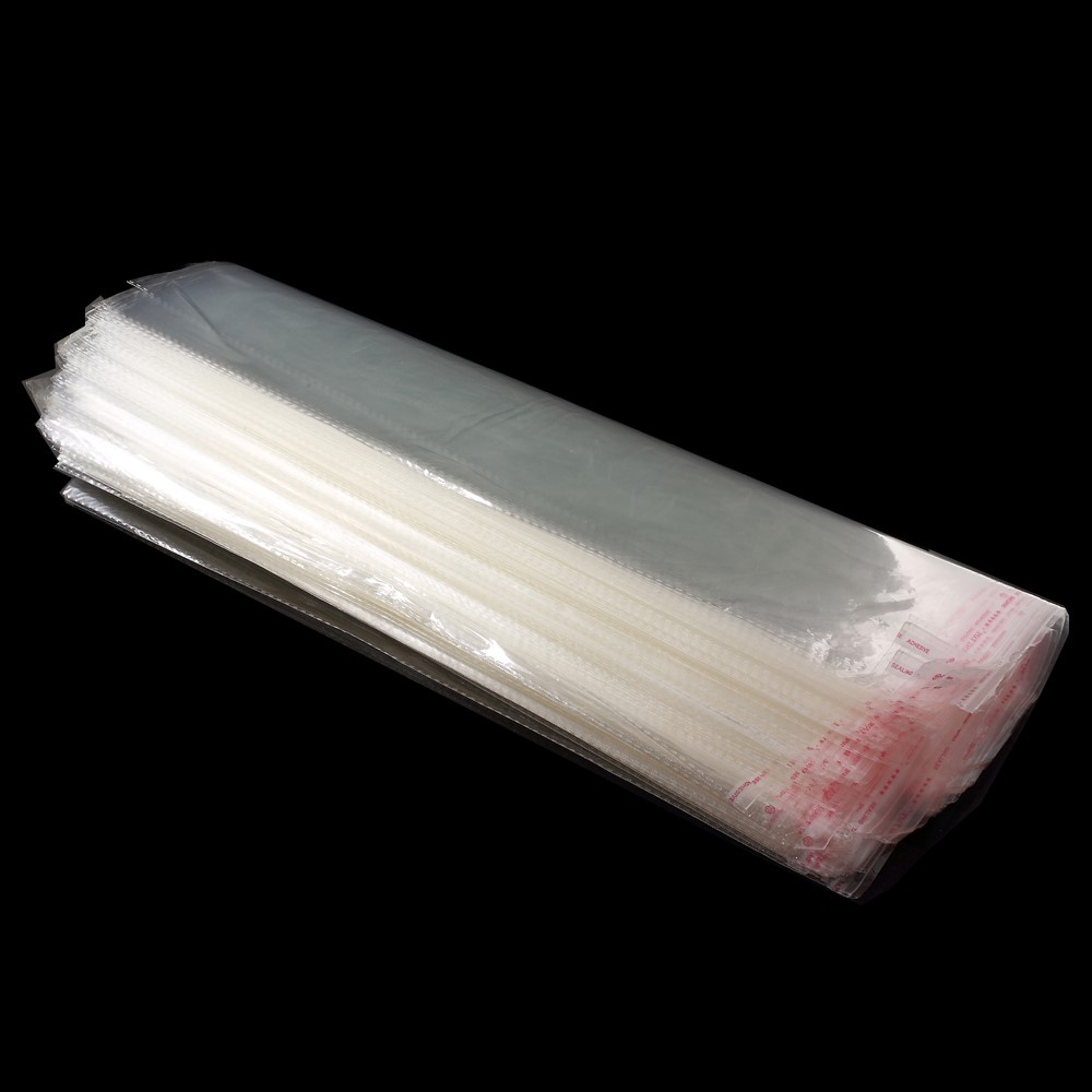 100Pcs/Lot Ultrathin Transparent PE Packing Bag for Accessories / Cloth, Size: 44.5 x 35cm-5