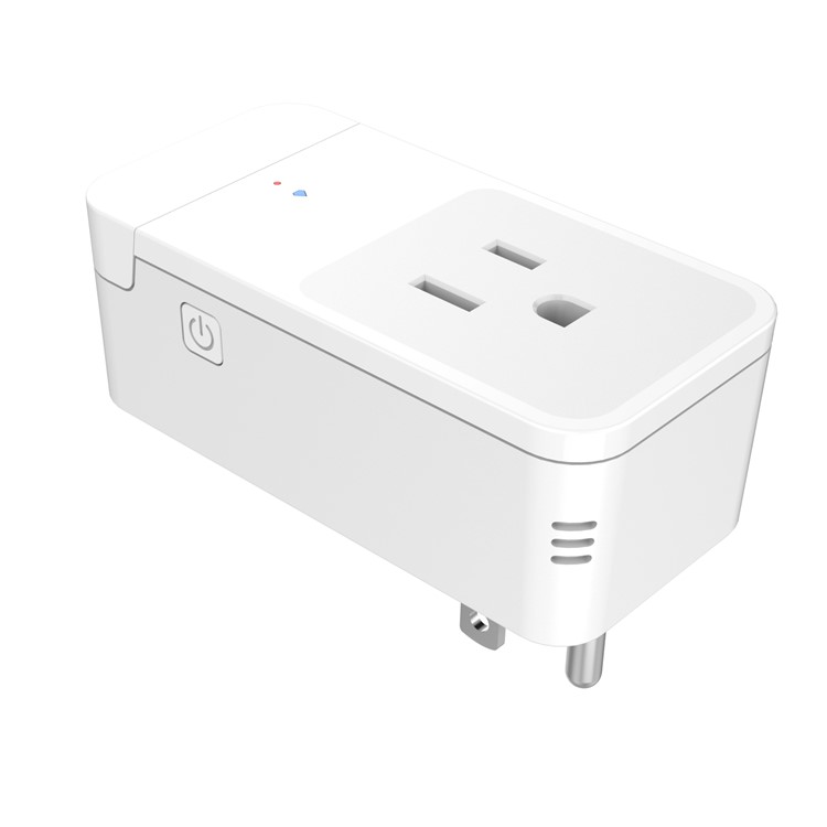 SM01 Remote Control WiFi Smart Power Plug Socket Support Alexa&Google Voice Control - US Plug-1