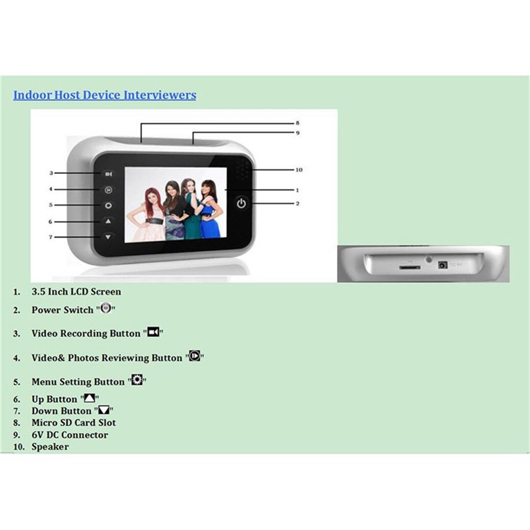Wireless Video Doorbell Intercom System Support Night Function-11