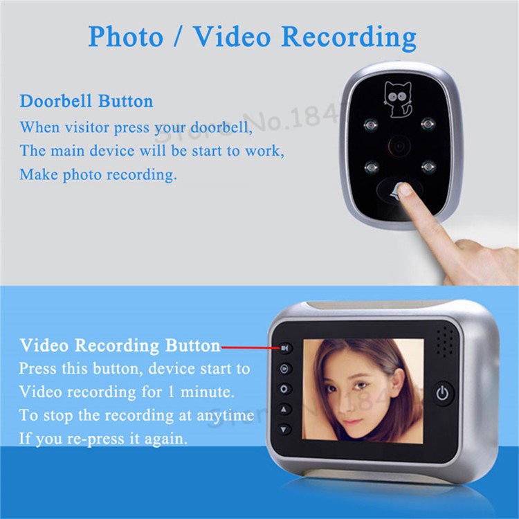 Wireless Video Doorbell Intercom System Support Night Function-5