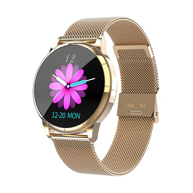 MK07 Smart Watch Bluetooth Health Monitoring Large Screen Touch Sport Smart Watch Band with 1.22-inch Screen - Gold-1