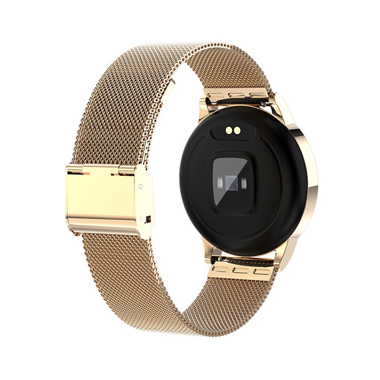 MK07 Smart Watch Bluetooth Health Monitoring Large Screen Touch Sport Smart Watch Band with 1.22-inch Screen - Gold-3