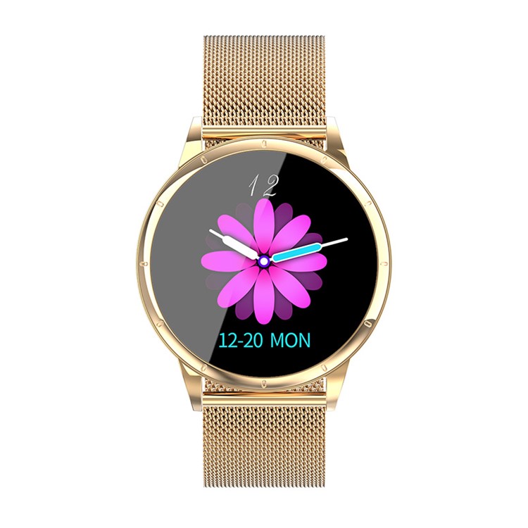 MK07 Smart Watch Bluetooth Health Monitoring Large Screen Touch Sport Smart Watch Band with 1.22-inch Screen - Gold-5