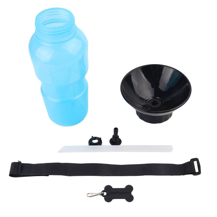 Portable Pet Dog Cat Drink Squeeze Feeding Water Bottle Outdoor Travel - Blue-3