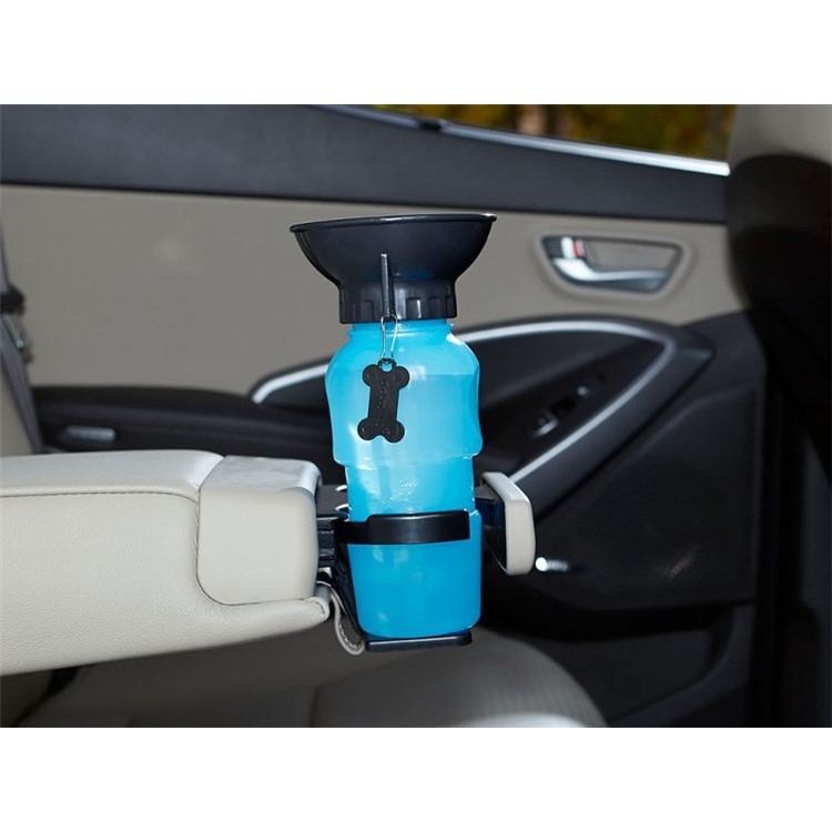 Portable Pet Dog Cat Drink Squeeze Feeding Water Bottle Outdoor Travel - Blue-4