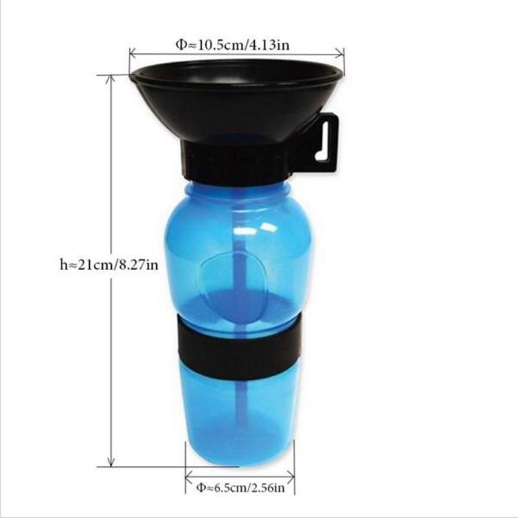 Portable Pet Dog Cat Drink Squeeze Feeding Water Bottle Outdoor Travel - Blue-8