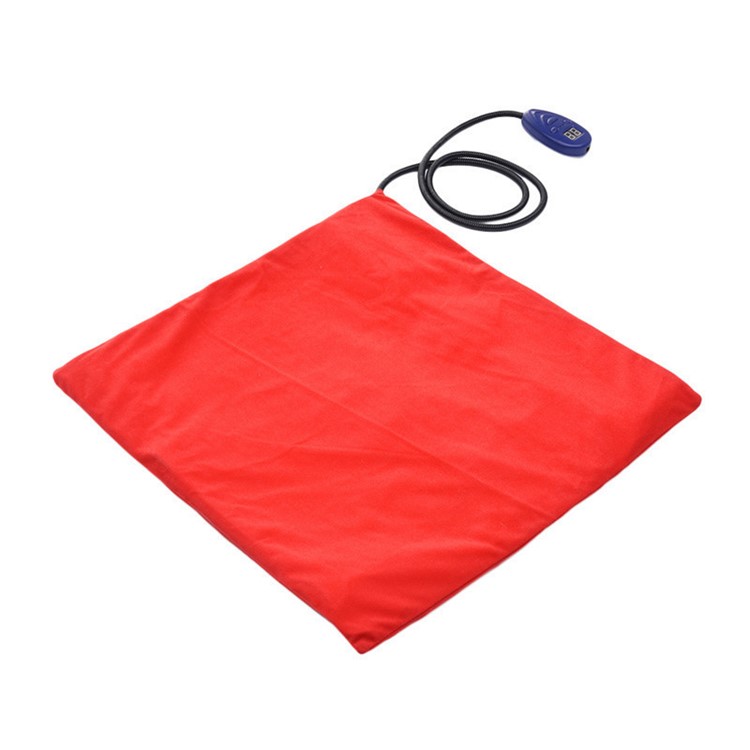 Pet Heating Pad for Dogs Cats Safety Chew Resistant Cord Waterproof Surface - Red / US Plug-2