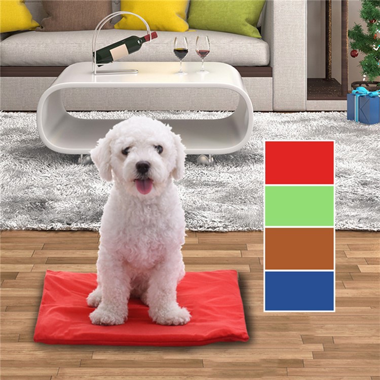 Pet Heating Pad for Dogs Cats Safety Chew Resistant Cord Waterproof Surface - Red / US Plug-6