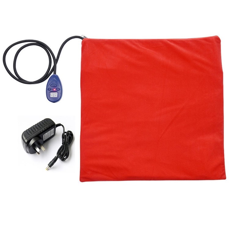 Pet Heating Pad for Dogs Cats Safety Chew Resistant Cord Waterproof Surface - Red / US Plug-8