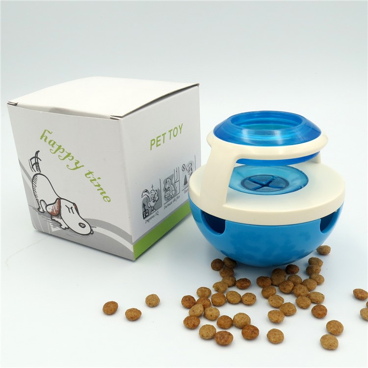 Tumbler Shaped Leaky Food Ball Funny Pet Dog Puppy Food Dispenser - Blue-10