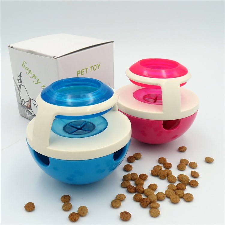 Tumbler Shaped Leaky Food Ball Funny Pet Dog Puppy Food Dispenser - Blue-11