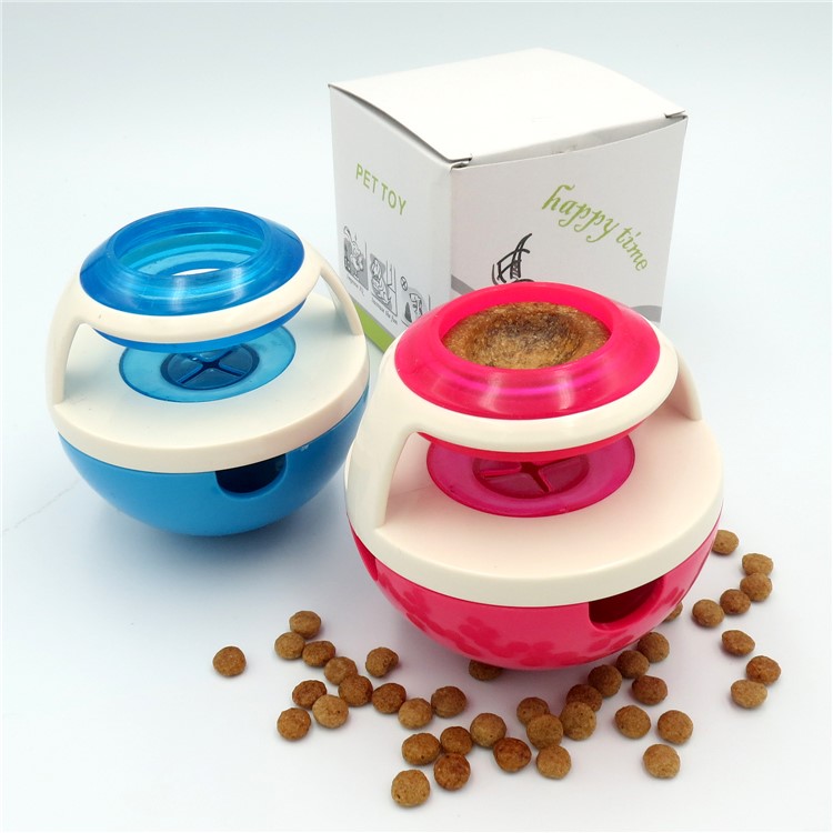 Tumbler Shaped Leaky Food Ball Funny Pet Dog Puppy Food Dispenser - Blue-12