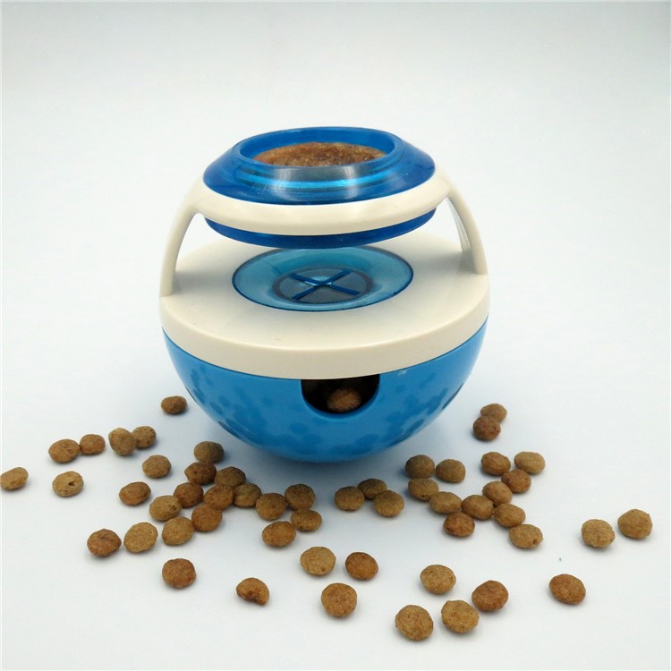 Tumbler Shaped Leaky Food Ball Funny Pet Dog Puppy Food Dispenser - Blue-2