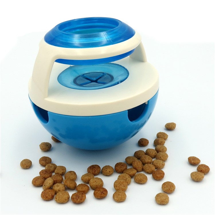 Tumbler Shaped Leaky Food Ball Funny Pet Dog Puppy Food Dispenser - Blue-3