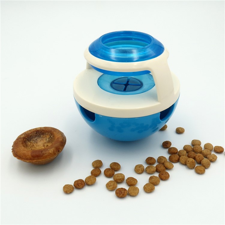Tumbler Shaped Leaky Food Ball Funny Pet Dog Puppy Food Dispenser - Blue-6