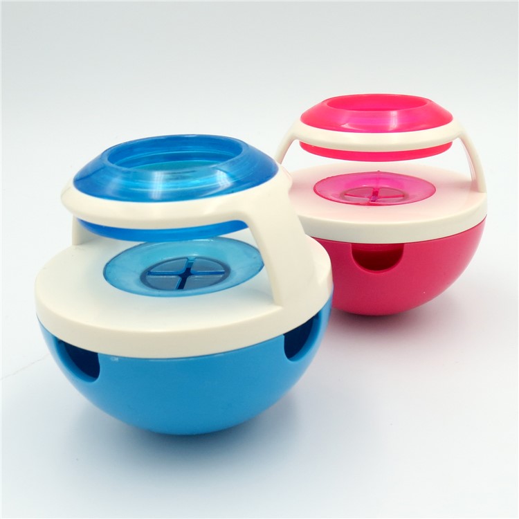 Tumbler Shaped Leaky Food Ball Funny Pet Dog Puppy Food Dispenser - Blue-9