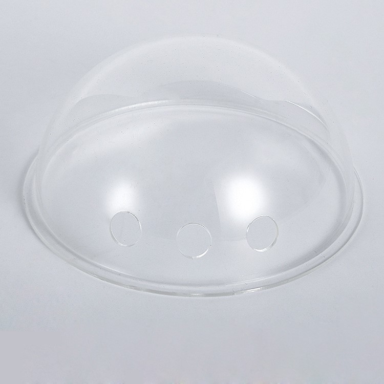 17cm Transparent Acrylic Breathable Dome Case for Pet Carrier Backpack - Three Holes-1
