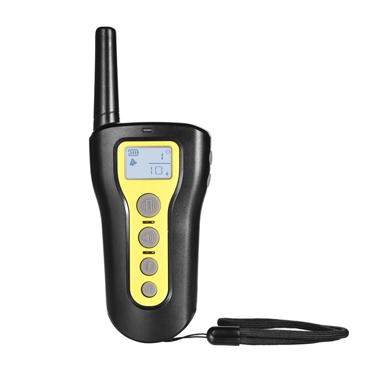 IPETS 320 IPX7 Waterproof Remote Dog Collar with Vibration and Shock Modes - Yellow / UK Plug-6