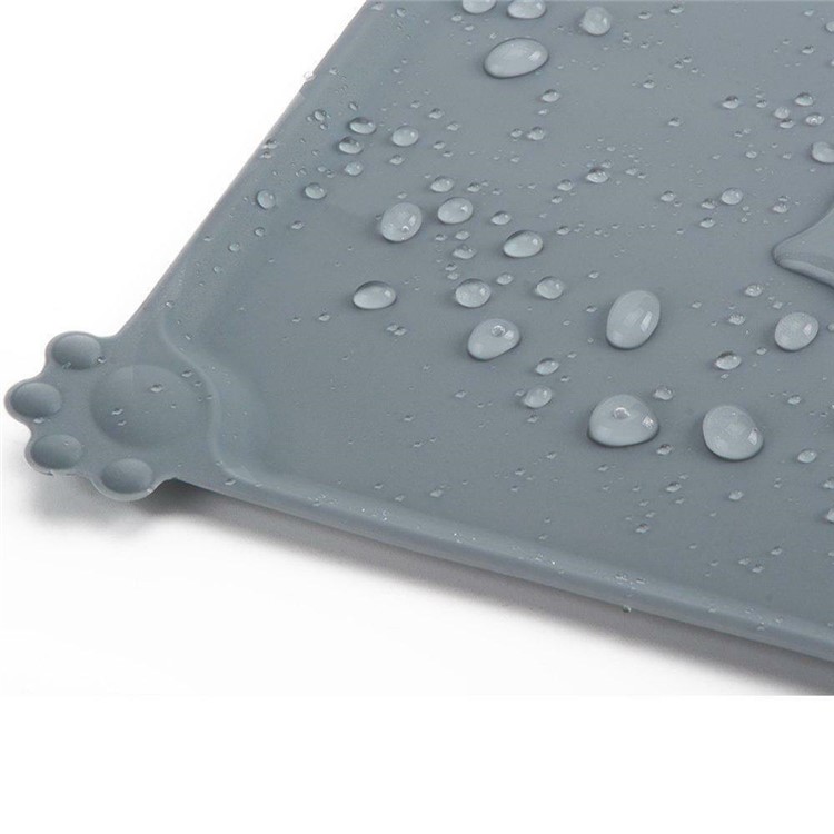 Pet Slow Feeding Food-grade Silicone Dog Pad Cat Buddy Bowl Mat - Grey-3