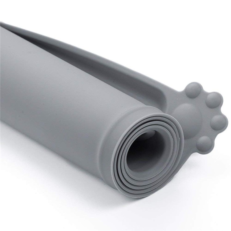 Pet Slow Feeding Food-grade Silicone Dog Pad Cat Buddy Bowl Mat - Grey-4