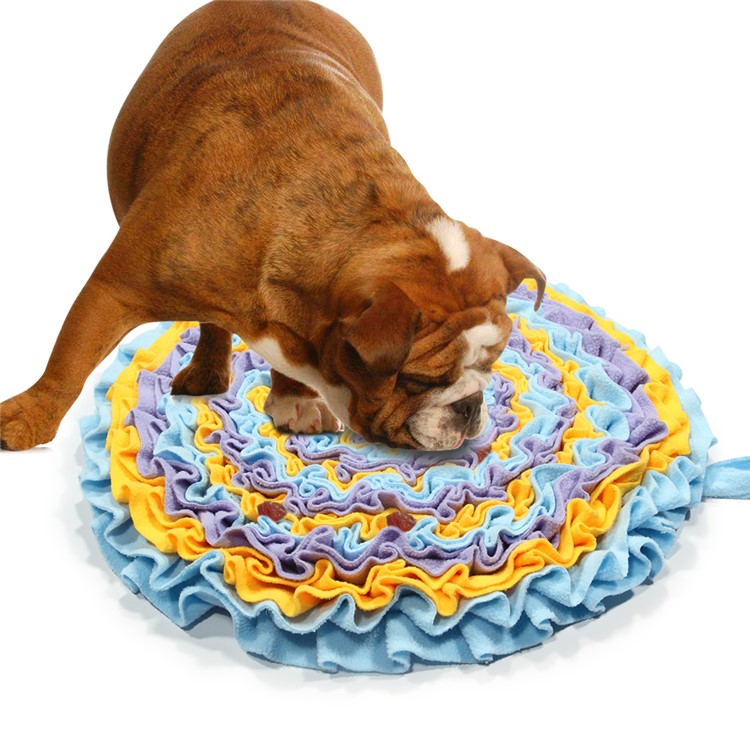 Flower Shape Pet Sniffing Feeding Stress Release Washable Pad Dog Foraging Mat - Style A-1