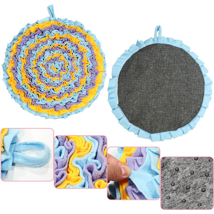 Flower Shape Pet Sniffing Feeding Stress Release Washable Pad Dog Foraging Mat - Style A-4