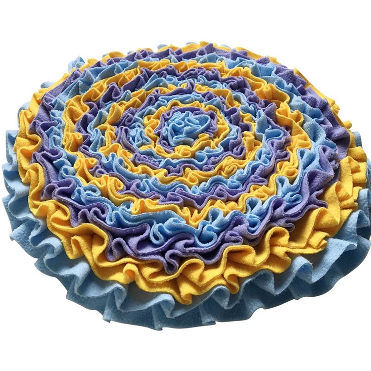 Flower Shape Pet Sniffing Feeding Stress Release Washable Pad Dog Foraging Mat - Style A-6
