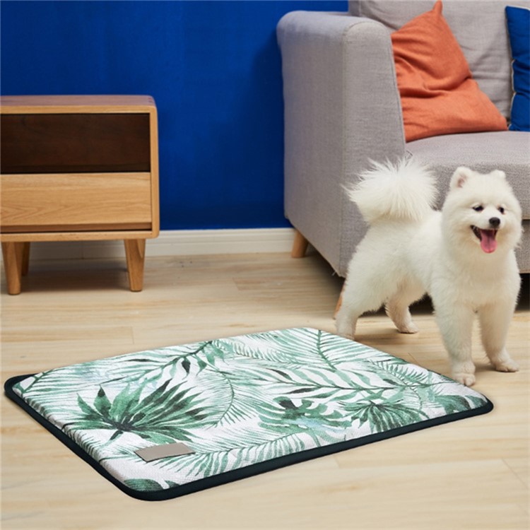 Seda Mascota de Seda Colmena Para Perros Almohadilla de Enfriamiento de la Cama Para Dormir de Verano - Tamaño: 65x47cm